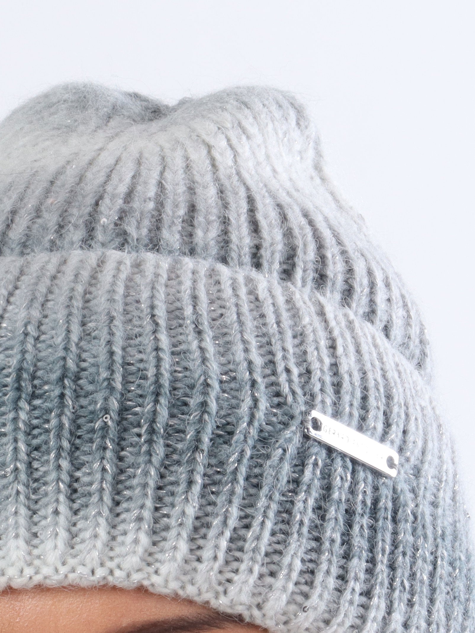 Josefa - Mångfärgad hatt med glimmertrådar - Orange